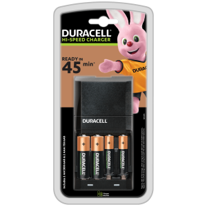 Duracell 45 minute charger complete with 2 X AA and 2 X AAA Batteries