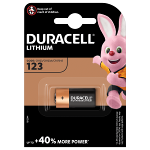 Duracell CR123 3V Lithium Speciality Security Battery
