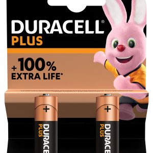 Duracell Plus 2 Pack AA Batteries