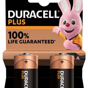 Duracell Plus 2 Pack C Size MN1400 Batteries