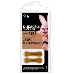 Duracell Size 312 Hearing Aid Battery